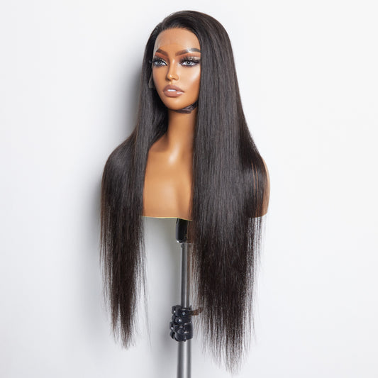 TedHair 13x6 PartingMax Glueless Lace Wig 3D Cap Pre-bleached Straight Transparent Lace Front Wig 150% Density