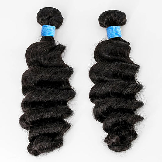 TedHair 14-26 Inch Ocean Wavy Virgin Brazilian Hair #1B Natural Black
