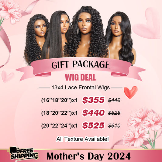 TedHair Mother's Day Package Sale for 13x4 Lace Frontal Wigs