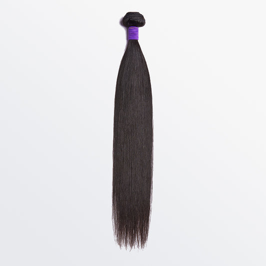 TedHair 14-30 Inch 12A Premium Raw Indian Hair Straight #1B Natural Black |One Bundle