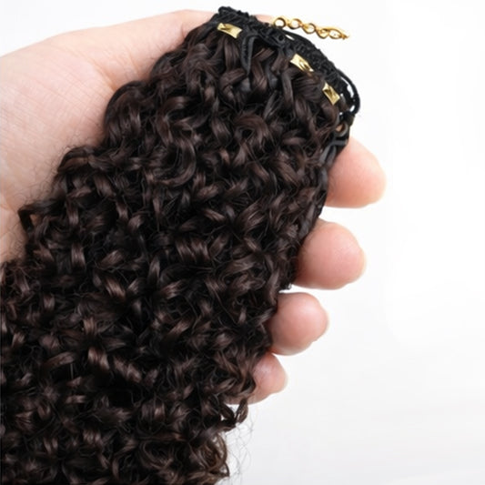 TedHair Miracle Knots Human Feather Crochet Hair Burmese Curly with No Spiral Ends - Pre-Separated Knotless Crochet Braids for Seamless Blending