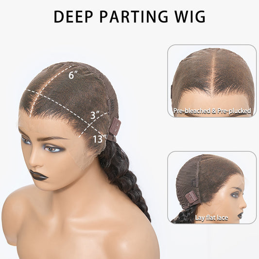 TedHair 180% Density HD 13x6 PartingMax Full Frontal Lace Wig Deep Wave