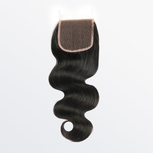 TedHair 14-20 Inch 4" x 4" HD Body Wave Free Parted Lace Closure #1B Natural Black
