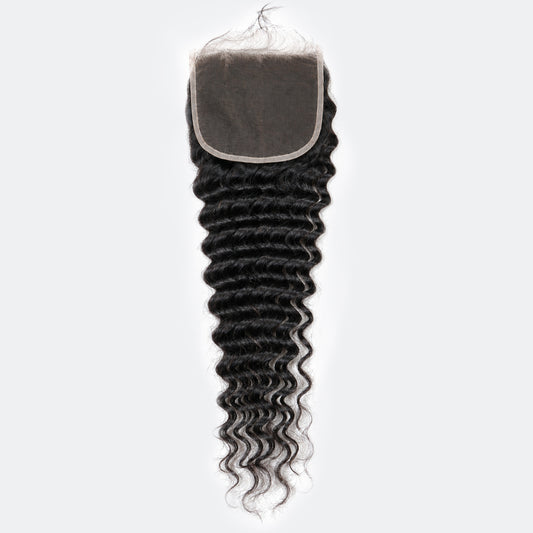 TedHair 5x5 HD Lace Free Parted Closure Deep Wave