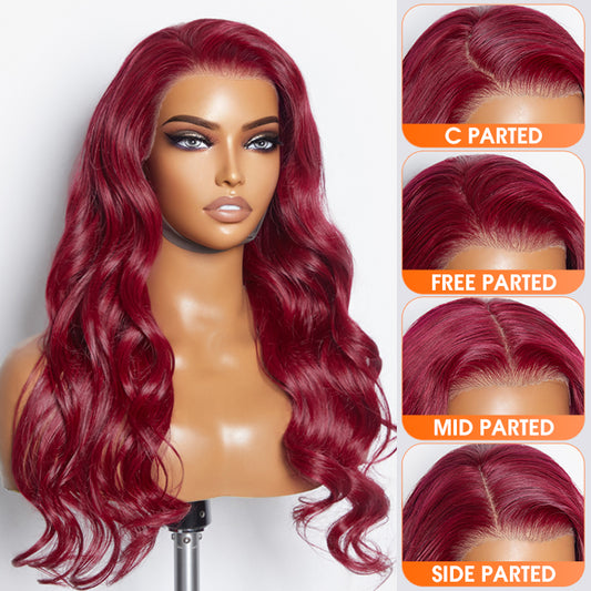 TedHair 150% Density 13x4 Pre-Plucked Free Part Lace Frontal Wig Body Wave 24 Inches 99J