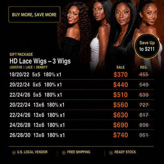 2026 Package Deal | HD Lace Frontal Wigs $370-$740