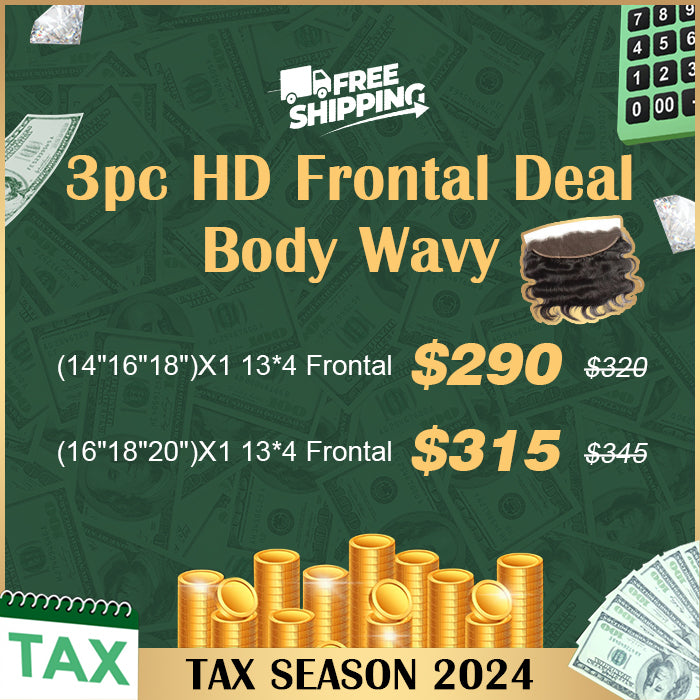 TedHair Tax Season Package 3pcs Body Wavy HD Frontal Deal $290-$315 Free Shipping