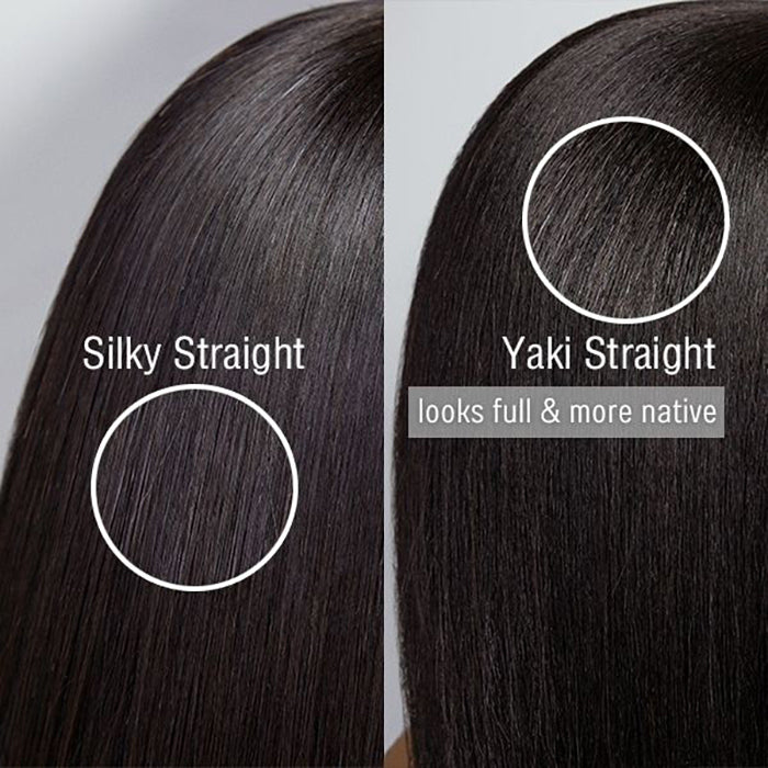 TedHair 12 Inch Realistic Yaki Straight Bob With Bangs 2x1 Minimalist Lace Wig 150% Density