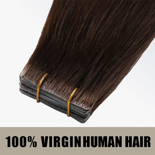 TedHair Seamless Injected Hand-Tied Invisible Tape In Hair Extension 20Pcs Virgin Human Hair