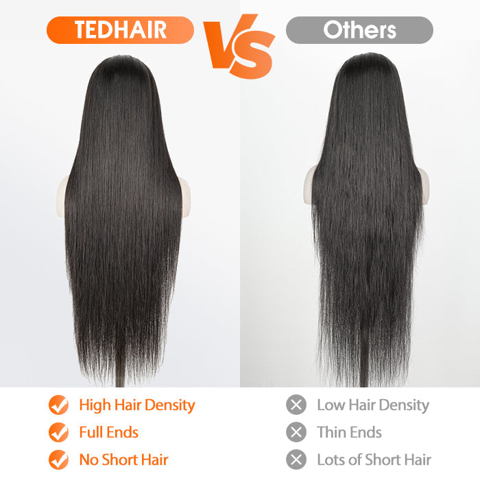 TedHair 200% Density HD 13x6 Full Frontal Lace Wig Straight