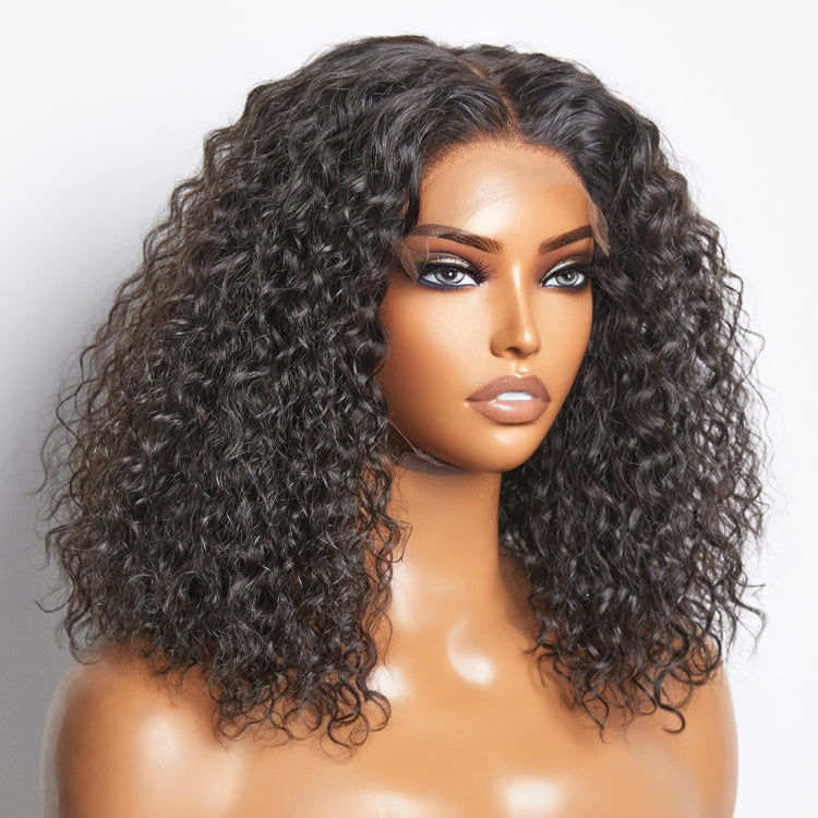 TedHair 5x5 Glueless Lace Closure Bob Wig 150% Density Water Wave