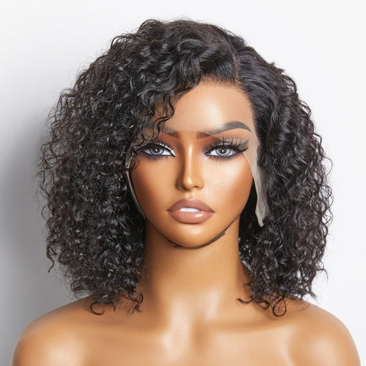 TedHair Pre-Plucked 13x4 Lace Front Curly Bob Wig 150% Density