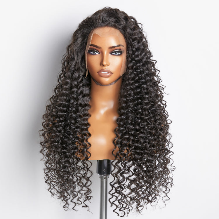 TedHair 200% Density 13x4 Full Frontal Lace Wig Deep Wave