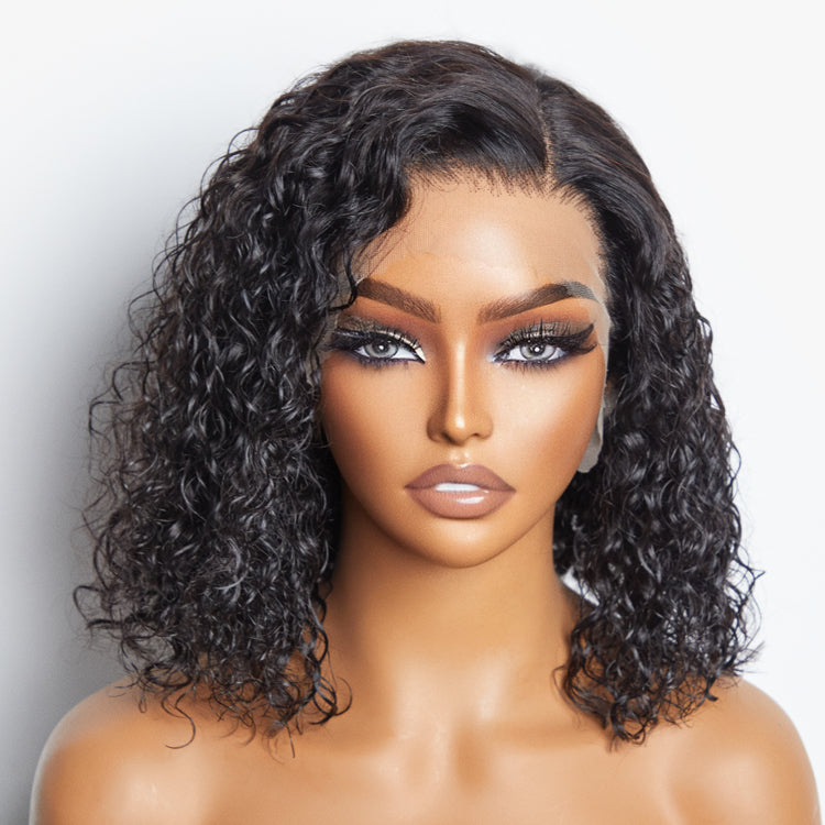 TedHair Pre-Plucked 13x4 Lace Front Water Wave Bob Wig 150% Density