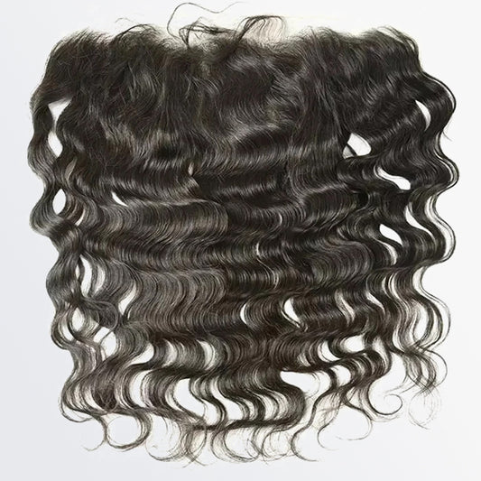 TedHair 14-20 Inch 13" x 4" Ocean Wavy Free Parted Frontal #1B Natural Black