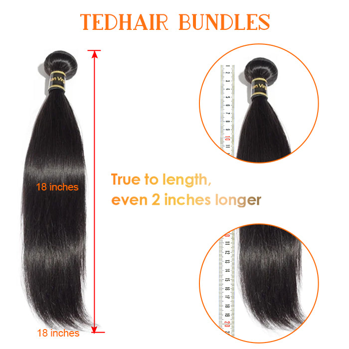 TedHair 10-30 Inch 12A Premium Raw Indian Hair Body Wavy #1B Natural Black｜One Bundle
