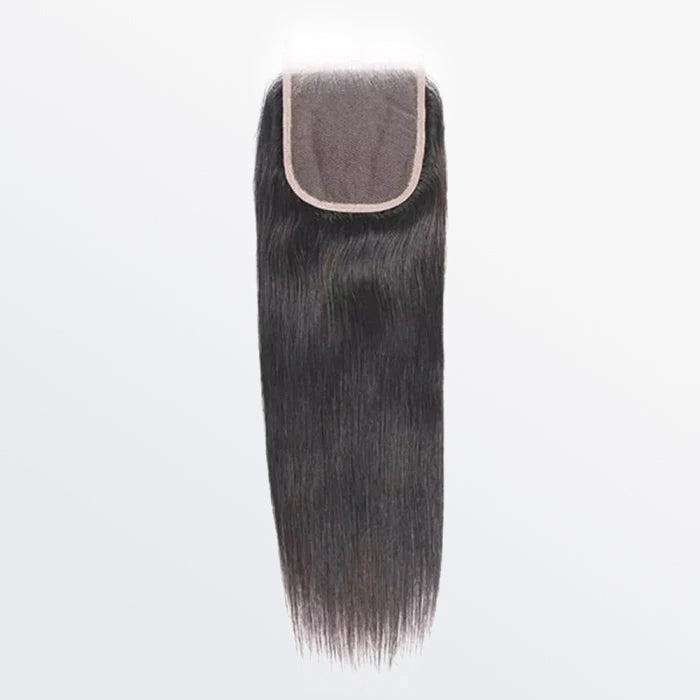 TedHair 14-20 Inch 5" x 5" HD Straight Free Parted Lace Closure #1B Natural Black