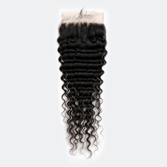 TedHair 5x5 HD Lace Free Parted Closure Deep Wave
