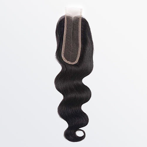 TedHair 12-20 Inches 2" x 6" Upgrade Body Wave Transparent Lace Closure #1B Natural Black