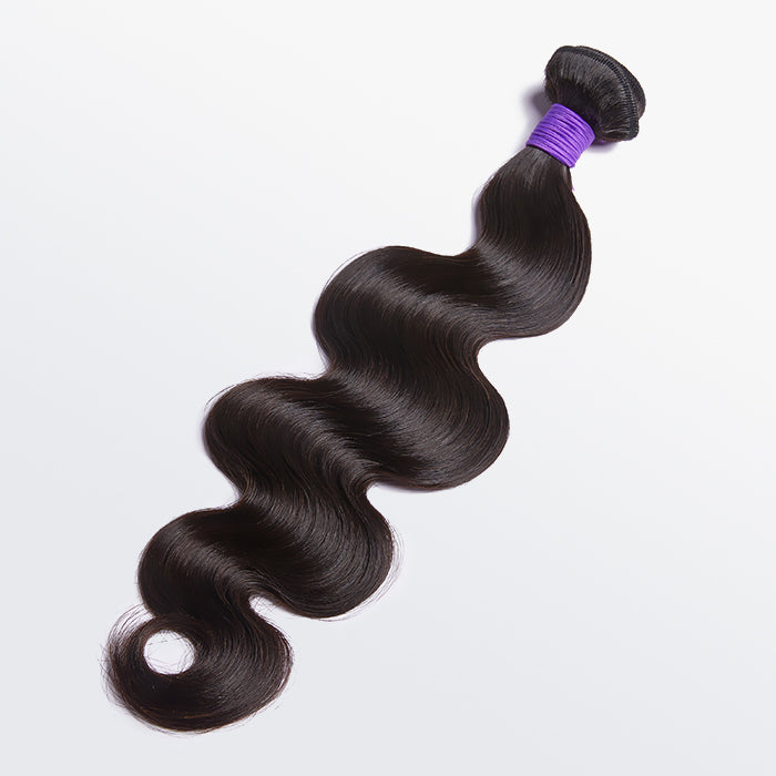 TedHair 10-30 Inch 12A Premium Raw Indian Hair Body Wavy #1B Natural Black｜One Bundle