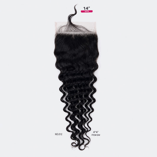 TedHair 4x4 Free Parted Lace Closure Deep Wave