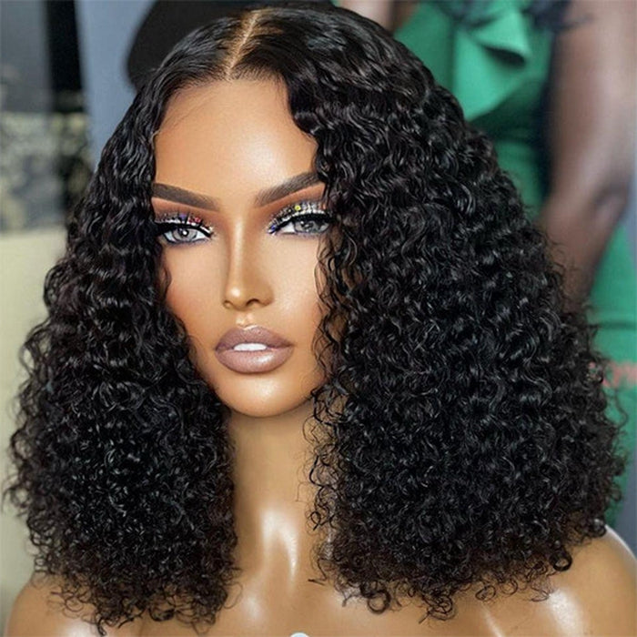 TedHair 5x5 HD Real Swiss Lace Kinky Curly Glueless Closure Wig