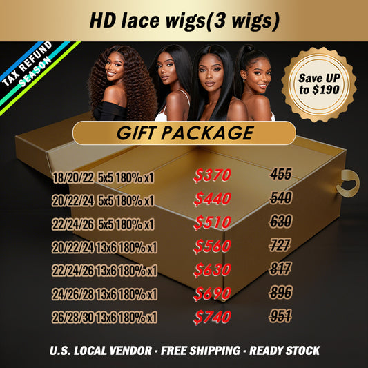 2026 Tax Refund Season Package Deal ｜ HD Lace Frontal Wigs $370-$740