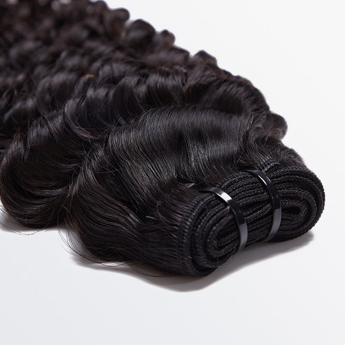 TedHair 18-30 Inches Raw Vietnam Hair Bundles Deep Wavy #1B Natural Black