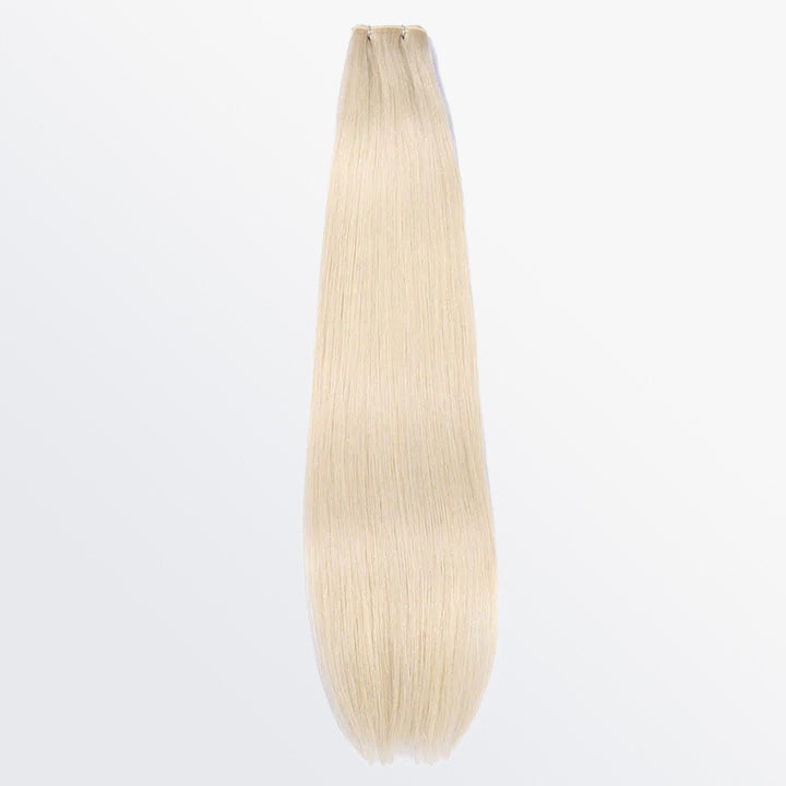 Tedhair 18-24 Inches Ultra Thin Straight Genius Weft Light #613 Lightest Blonde