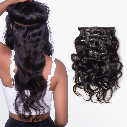 Tedhair 18-22 Inches Body Wavy Seamless Clip Ins