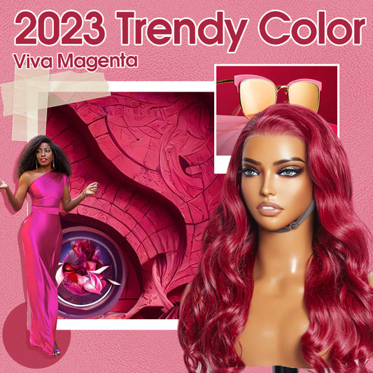 Tedhair 24 Inches 13"x4" Body Wavy Wear & Go Glueless #99j Lace Frontal Wig-100% Human Hair