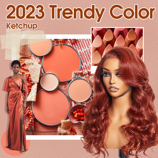 Tedhair 24 Inches 5"x5"  Body Wavy Wear & Go Glueless #Redbrown Lace Closure Wig-100% Human Hair