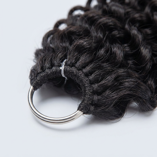 TedHair Miracle Knots Human Feather Crochet Hair Burmese Curly - Pre-Separated Knotless Crochet Braids for Seamless Blending