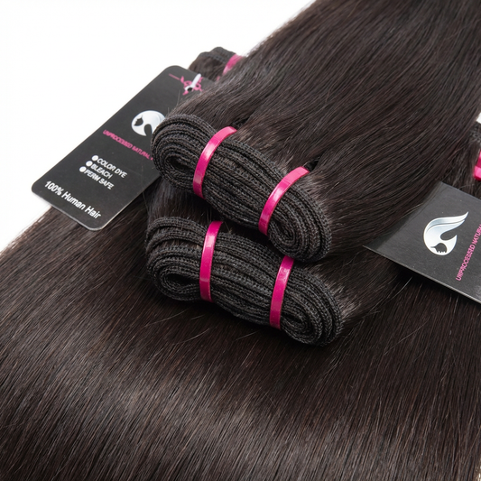 TedHair Raw Cambodian Double Drawn Hair Bundles 18-26'' Straight
