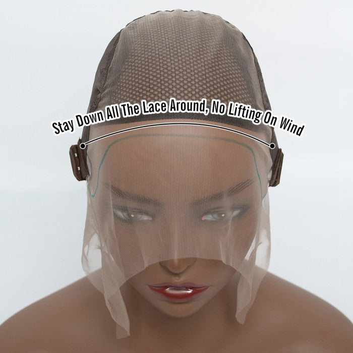 TedHair Glueless 3D Cap Pre-bleached Body Wave 13x4 Transparent Lace Front Wig 150% Density