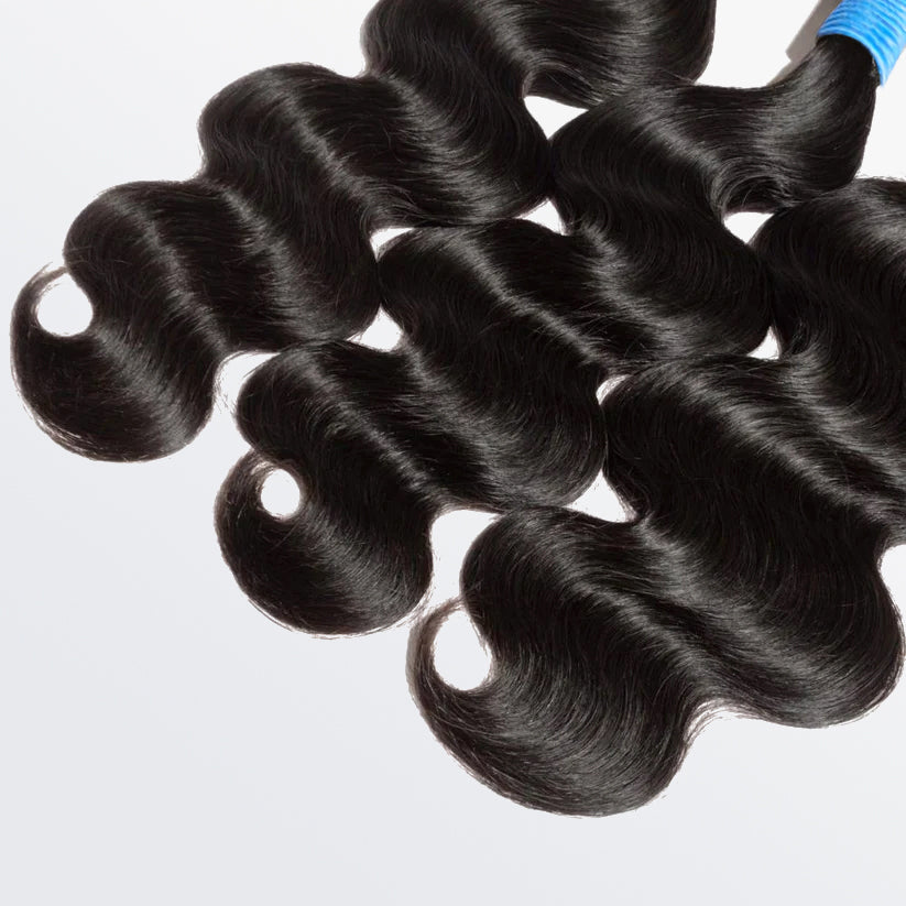 TedHair 10-40 Inch Body Wavy Virgin Brazilian Hair #1B Natural Black