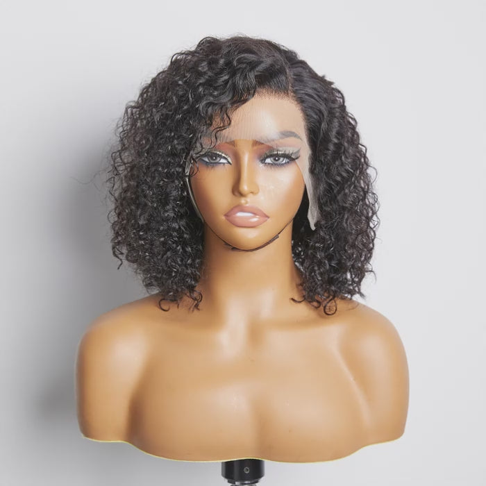TedHair Pre-Plucked 13x4 Lace Front Curly Bob Wig 150% Density